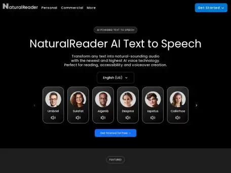 NaturalReader-NaturalReaders是一个提供文本到语音转换服务的网站