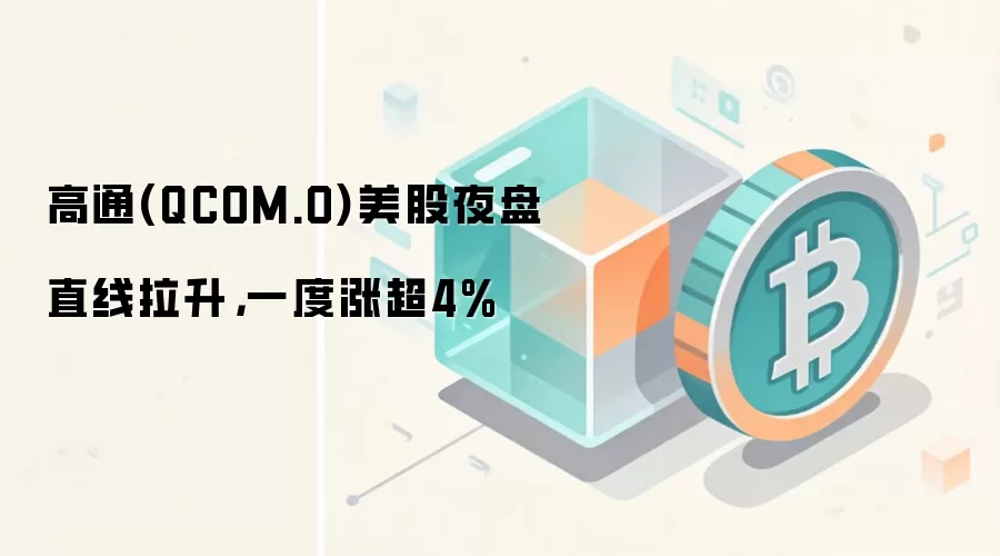 高通(QCOM.O)美股夜盘直线拉升，一度涨超4%