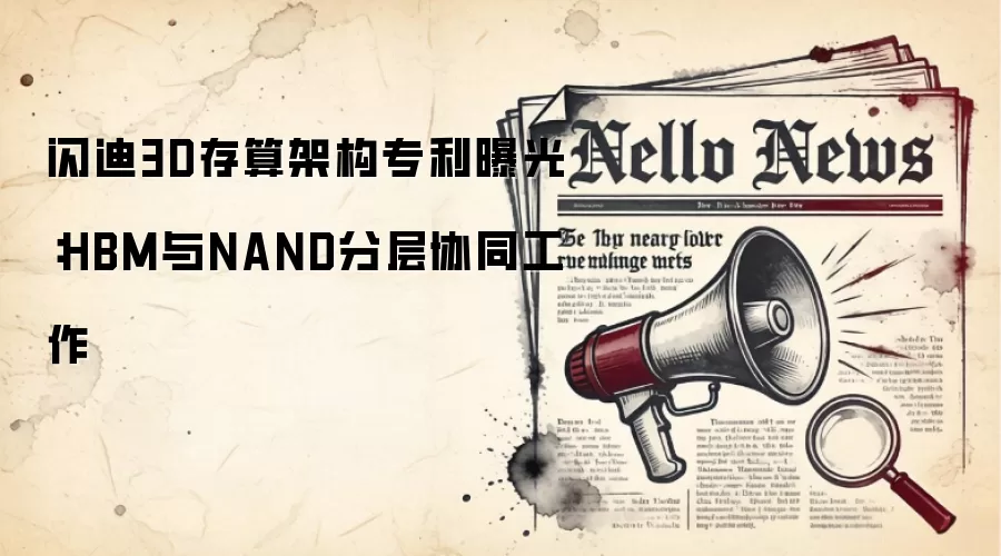 闪迪3D存算架构专利曝光：HBM与NAND分层协同工作