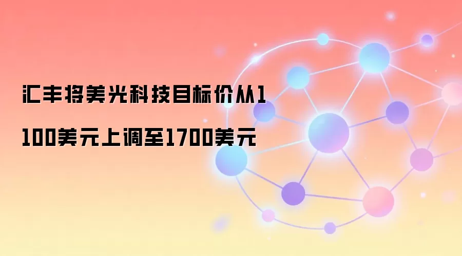 汇丰将美光科技目标价从1100美元上调至1700美元
