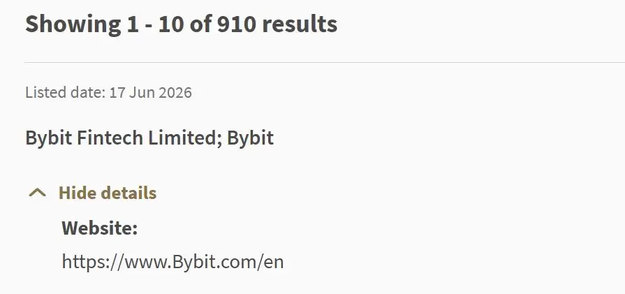 加密管持续收紧:Bybit遭新加坡MAS列入投资者警示名单