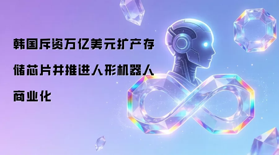 韩国斥资万亿美元扩产存储芯片并推进人形机器人商业化