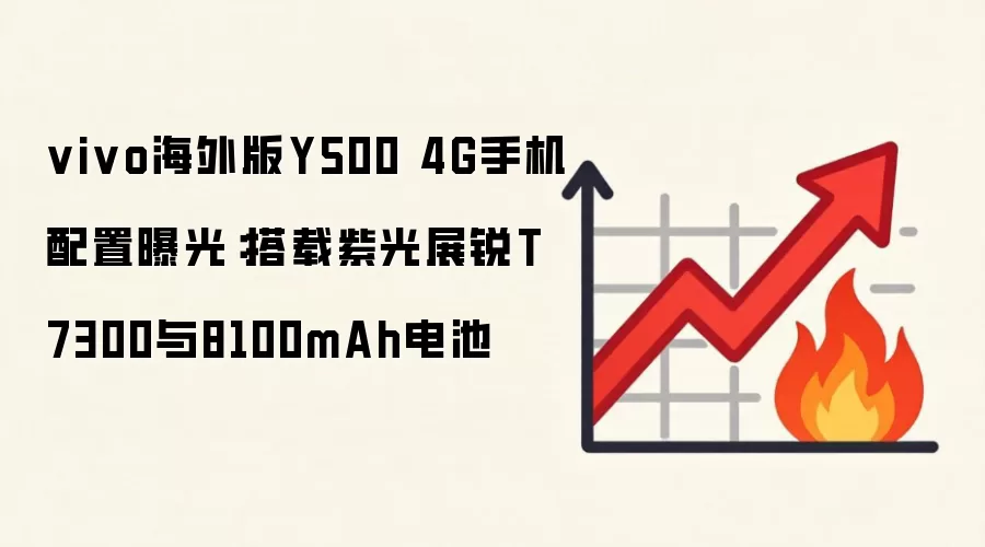 vivo海外版Y500 4G手机配置曝光：搭载紫光展锐T7300与8100mAh电池