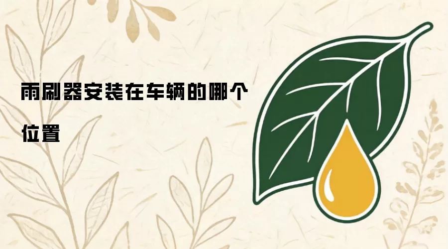 雨刷器安装在车辆的哪个位置