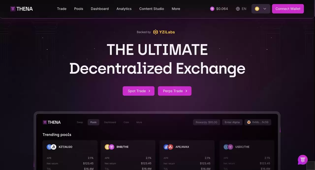 什么是Thena (THE)币？BNB Chain 顶级去中心化流动性基础设施