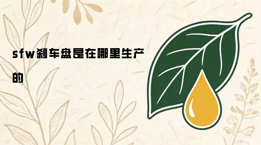 sfw刹车盘是在哪里生产的