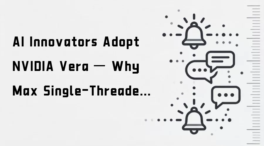 AI Innovators Adopt NVIDIA Vera — Why Max Single-Threaded CPU at Scale Matters