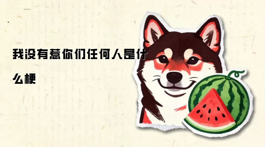 我没有惹你们任何人是什么梗