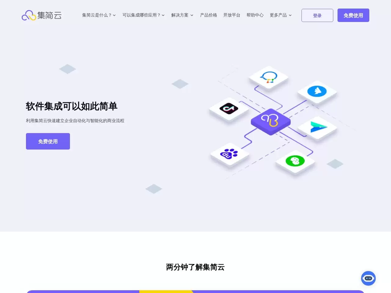 集简云-集简云无代码集成与AI人工智能平台