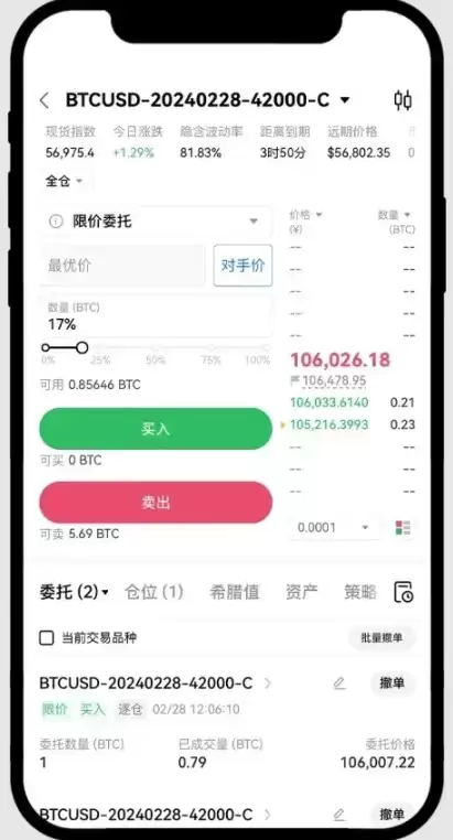卖出开仓操作