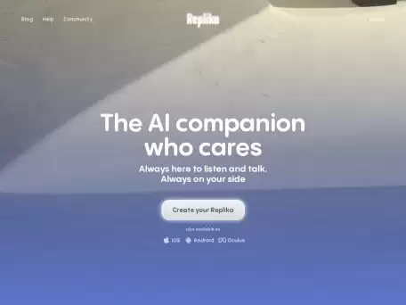 Replika-一个渴望学习并愿意通过你的眼睛看世界的 AI 伴侣