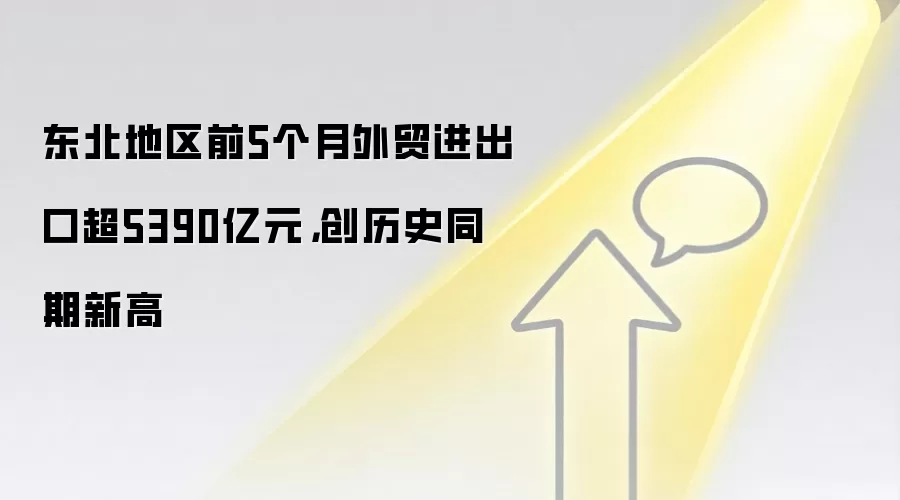 东北地区前5个月外贸进出口超5390亿元，创历史同期新高