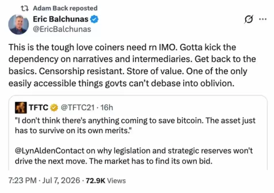 Lyn Alden分析,随着Strategy公司销售2.16亿美元BTC,比特币无需救世主