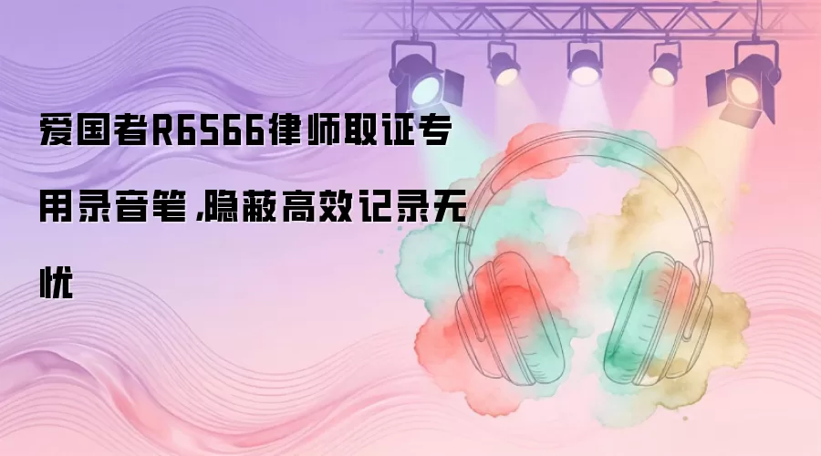 爱国者R6566律师取证专用录音笔，隐蔽高效记录无忧