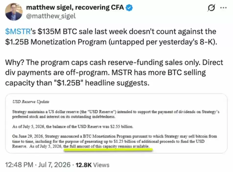 比特币无需救世主 Strategy抛售反证