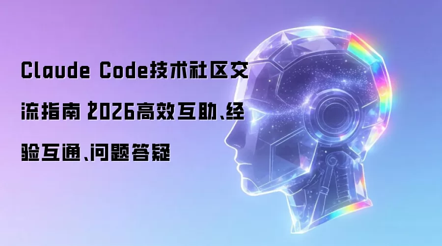 Claude Code技术社区交流指南｜2026高效互助、经验互通、问题答疑