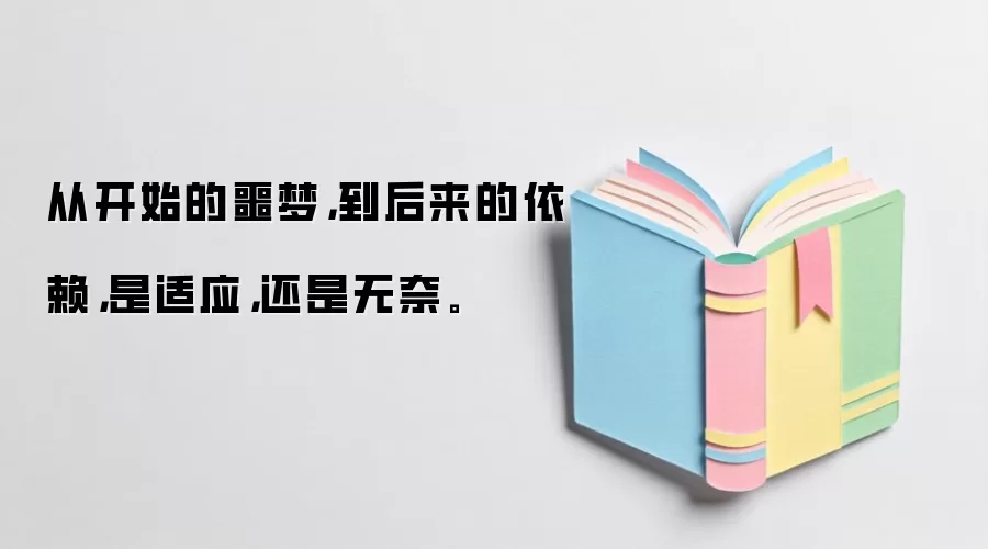 从开始的噩梦,到后来的依赖,是适应,还是无奈。