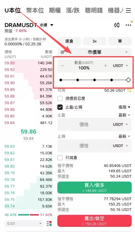币安怎么做多做空DRAM？U本位合约操作方法2026