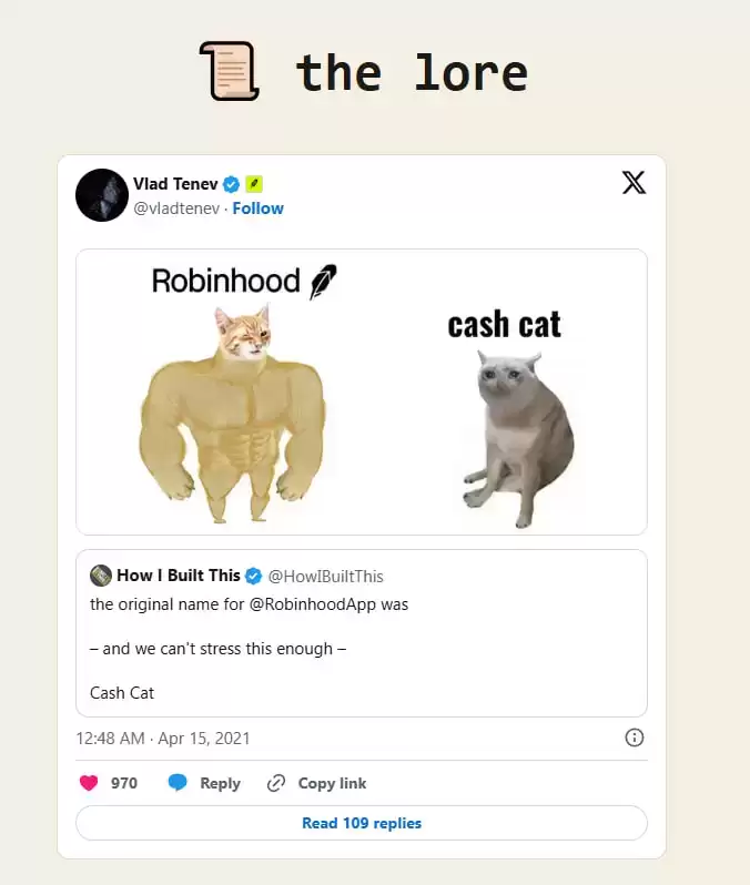 它与Robinhood有官方联系吗?