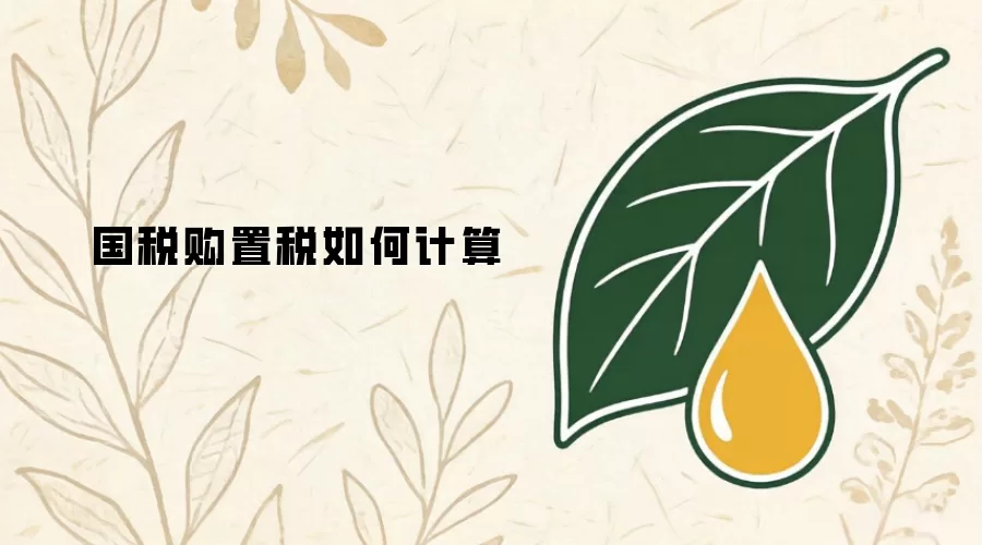 国税购置税如何计算