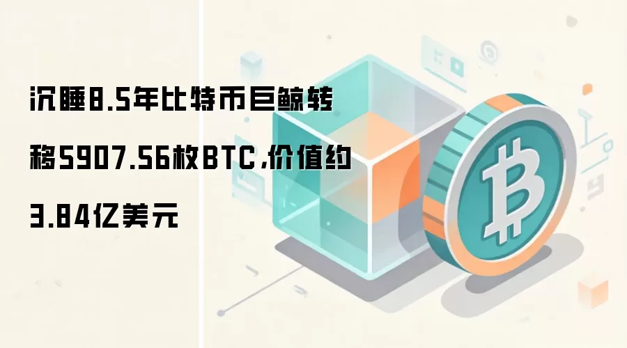 沉睡8.5年比特币巨鲸转移5907.56枚BTC，价值约3.84亿美元