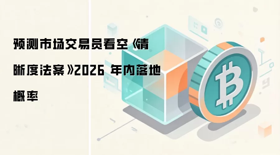 预测市场数据表明，交易员对《清晰度法案》2026年年内通过已不抱太大希望