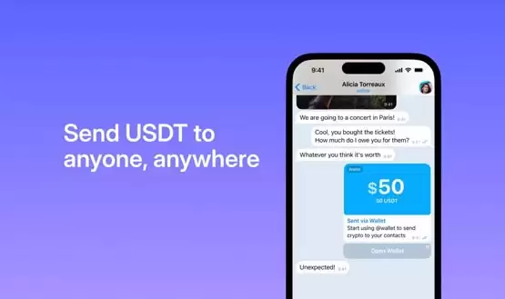 USDT、XAUT登陆TON!Telegram Wallet宣布支持USDT免费转账