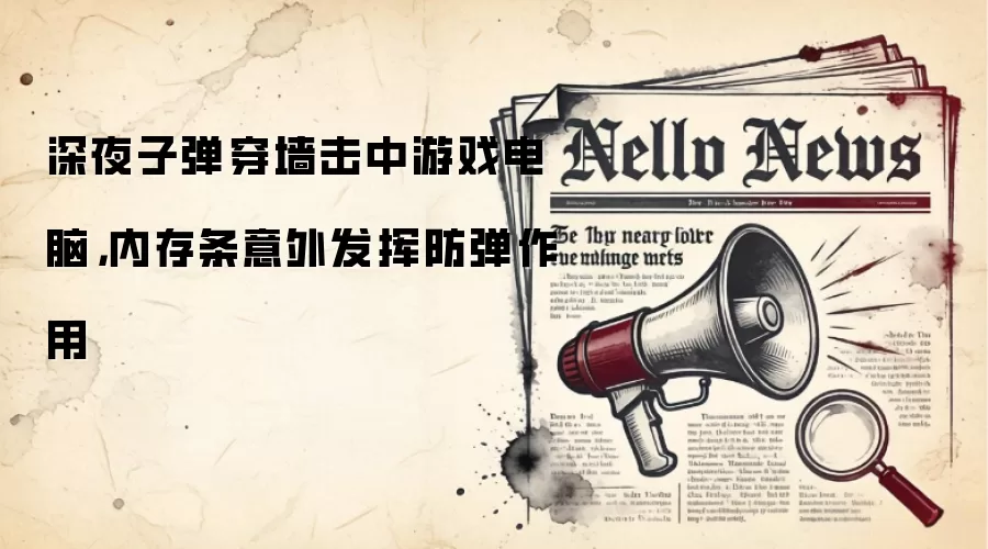 深夜子弹穿墙击中游戏电脑，内存条意外发挥防弹作用