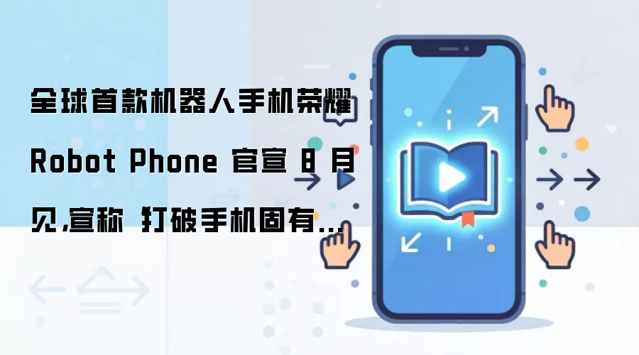 全球首款机器人手机荣耀 Robot Phone 官宣 8 月见，宣称“打破手机固有形态”