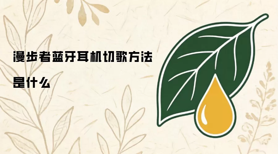 漫步者蓝牙耳机切歌方法是什么