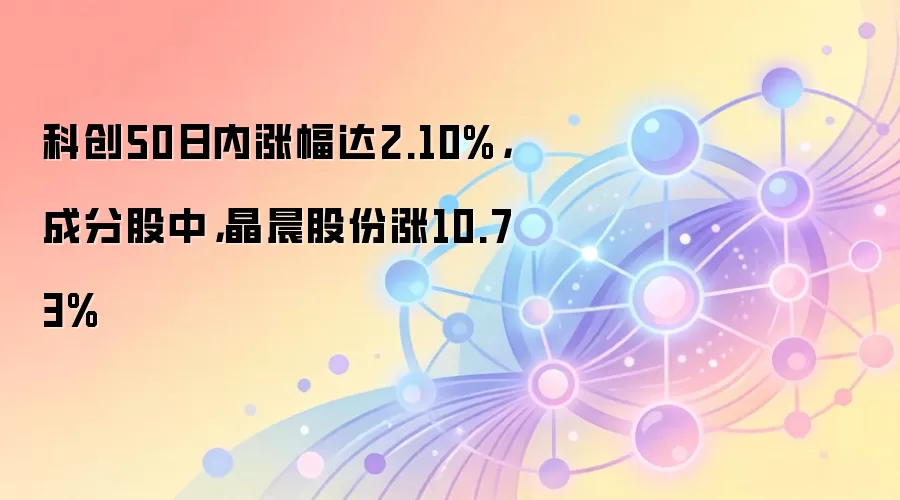 科创50日内涨幅达2.10%，成分股中，晶晨股份涨10.73%