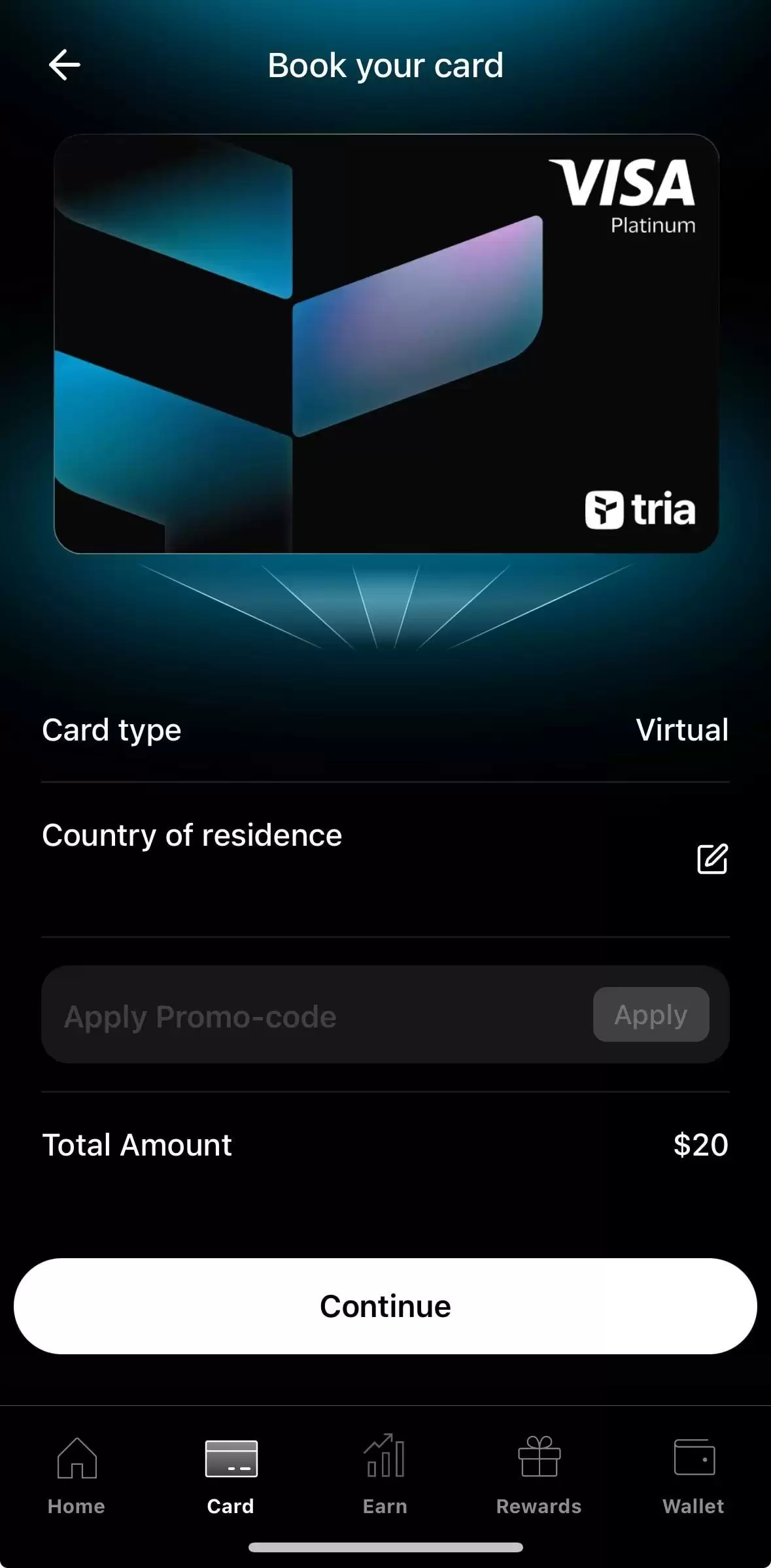 Tria Card 2026年实测：自托管加密 Visa 卡全攻略（费用、返现、KYC）