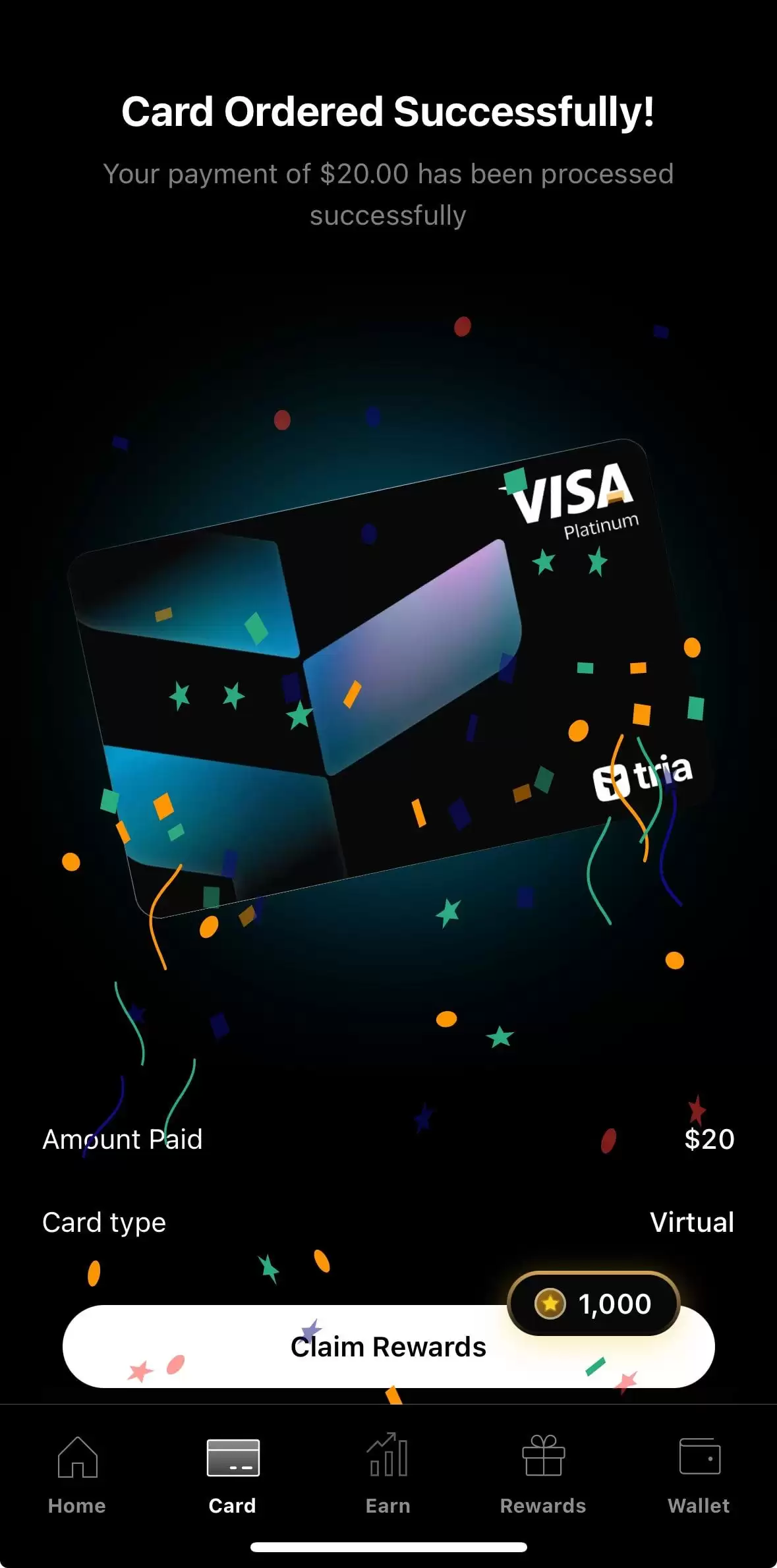 Tria Card 2026年实测：自托管加密 Visa 卡全攻略（费用、返现、KYC）
