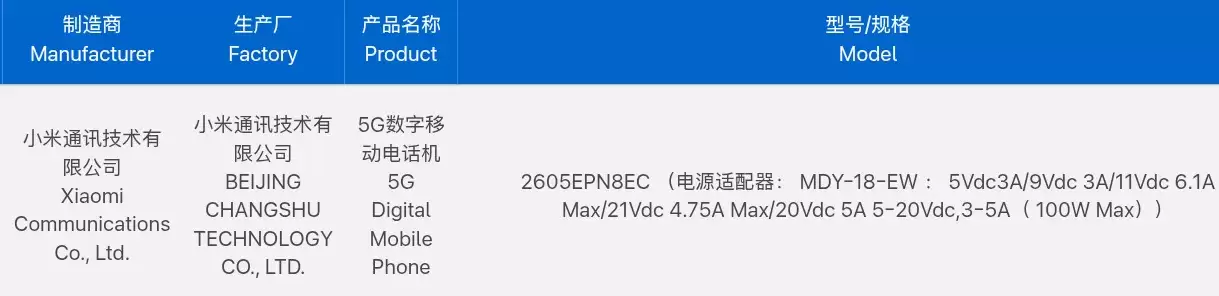 小米 17 Max新机入网认证！8000mAh巨无霸电池，背屏设计或被取消