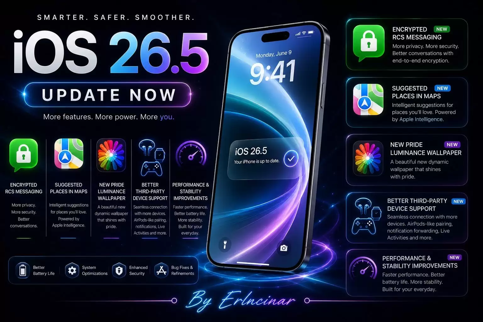 苹果iOS 26.5正式版发布！修复超50项漏洞，支持端到端加密RCS