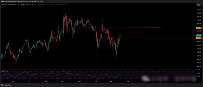 BNB技术分析：关键支撑与阻力位
