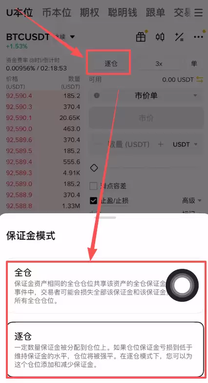币安合约怎么开单？U本位逐仓开多开空完整操作教程