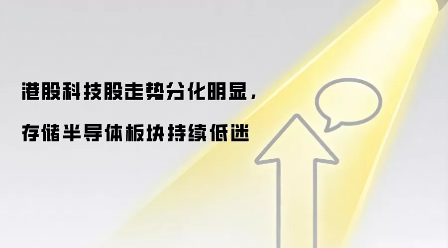 港股科技股走势分化明显，存储半导体板块持续低迷