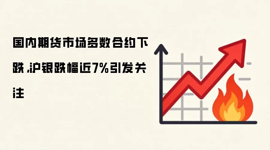 国内期货市场多数合约下跌，沪银跌幅近7%引发关注