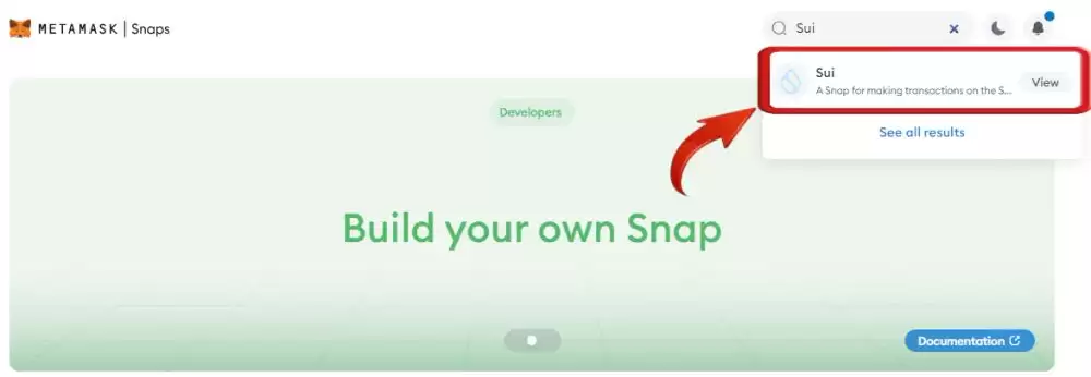 如何将Sui添加Sui MetaMaskwallet?