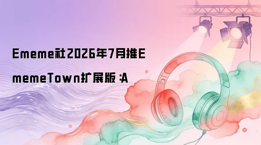 Ememe社2026年7月推EmemeTown扩展版：A