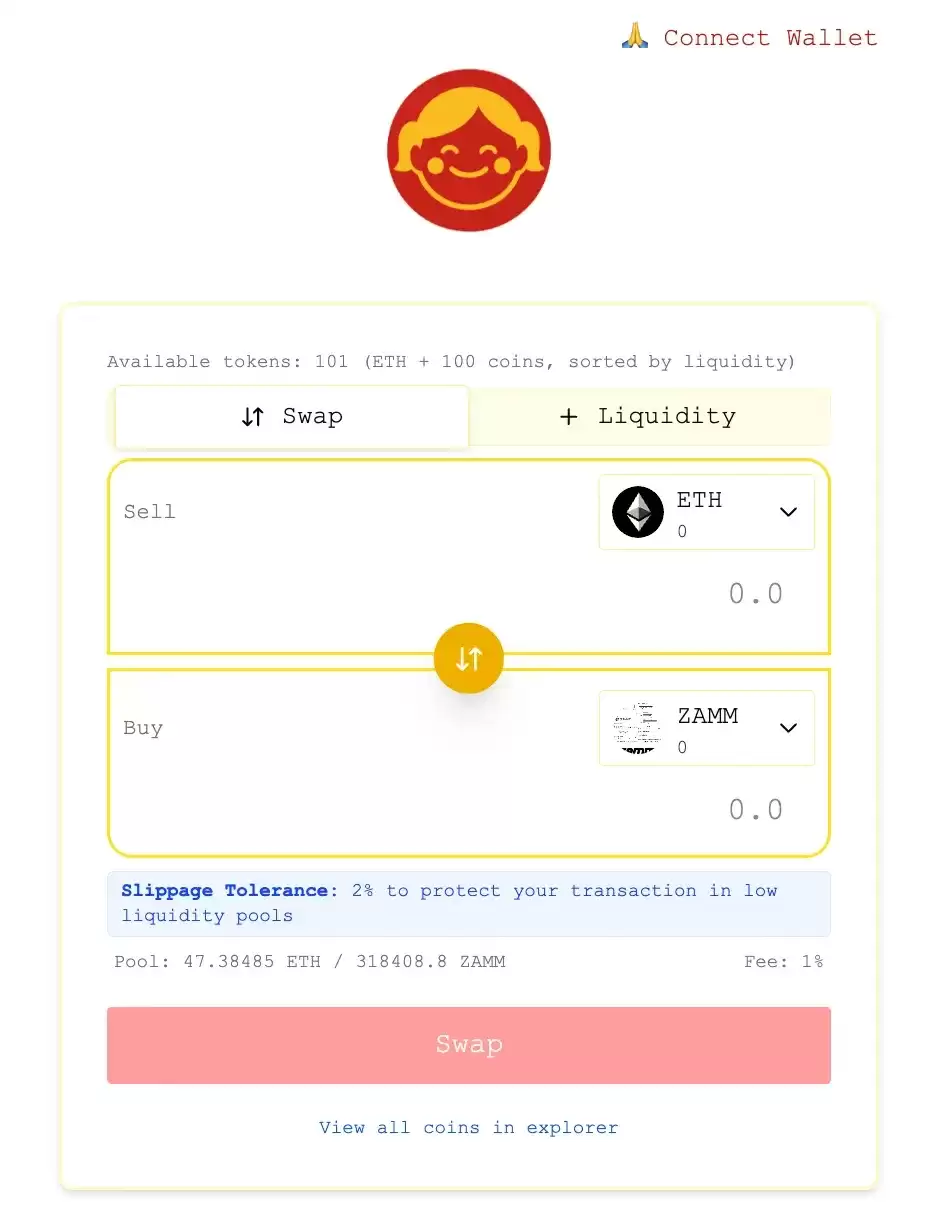24小时涨幅100%,一文读懂ETH生态新项目ZAMM