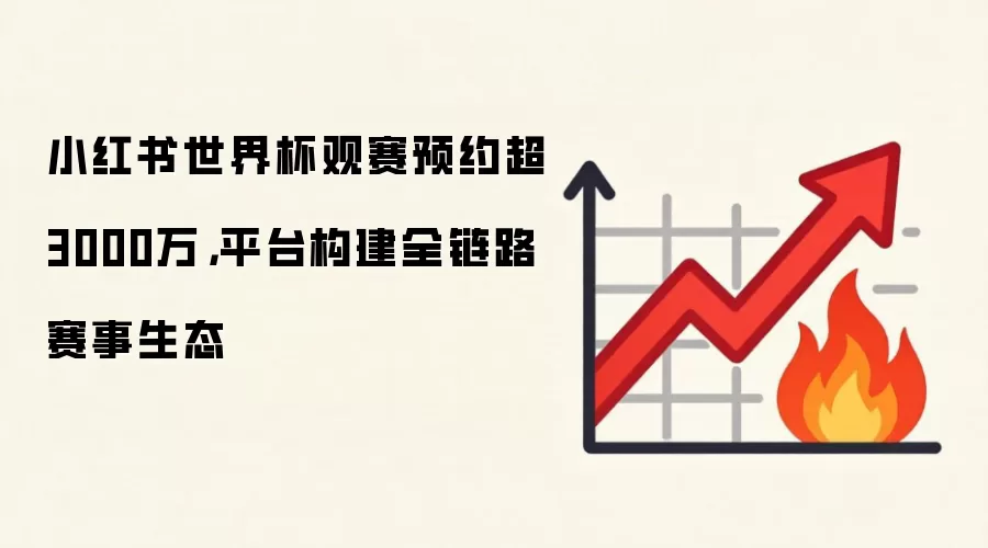 小红书世界杯观赛预约超3000万，平台构建全链路赛事生态