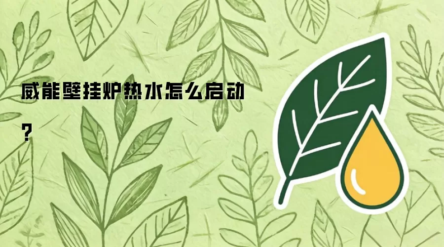 威能壁挂炉热水怎么启动?