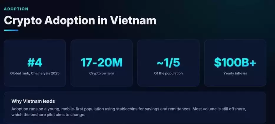 越南的加密货币采用情况