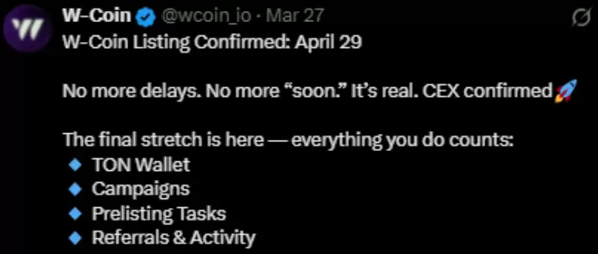 W Coin 白皮书已发布:WCOIN 上市时间和价格分析