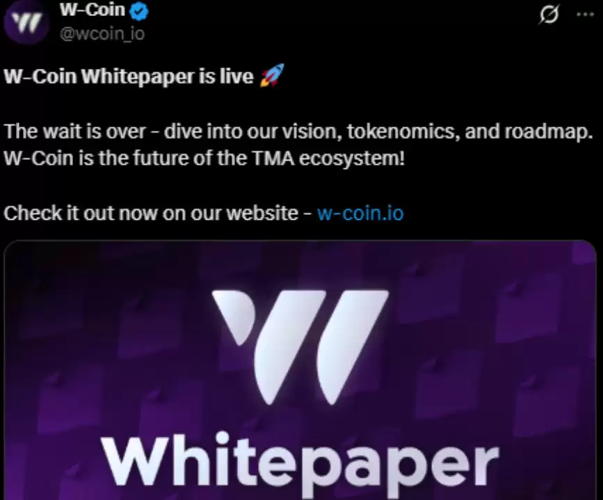 W Coin 白皮书已发布:WCOIN 上市时间和价格分析