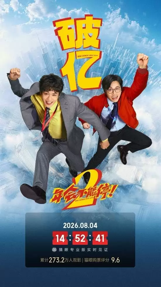 豆瓣6.8！《年会不能停2》票房破亿 主演王耀庆曾下跪宣传