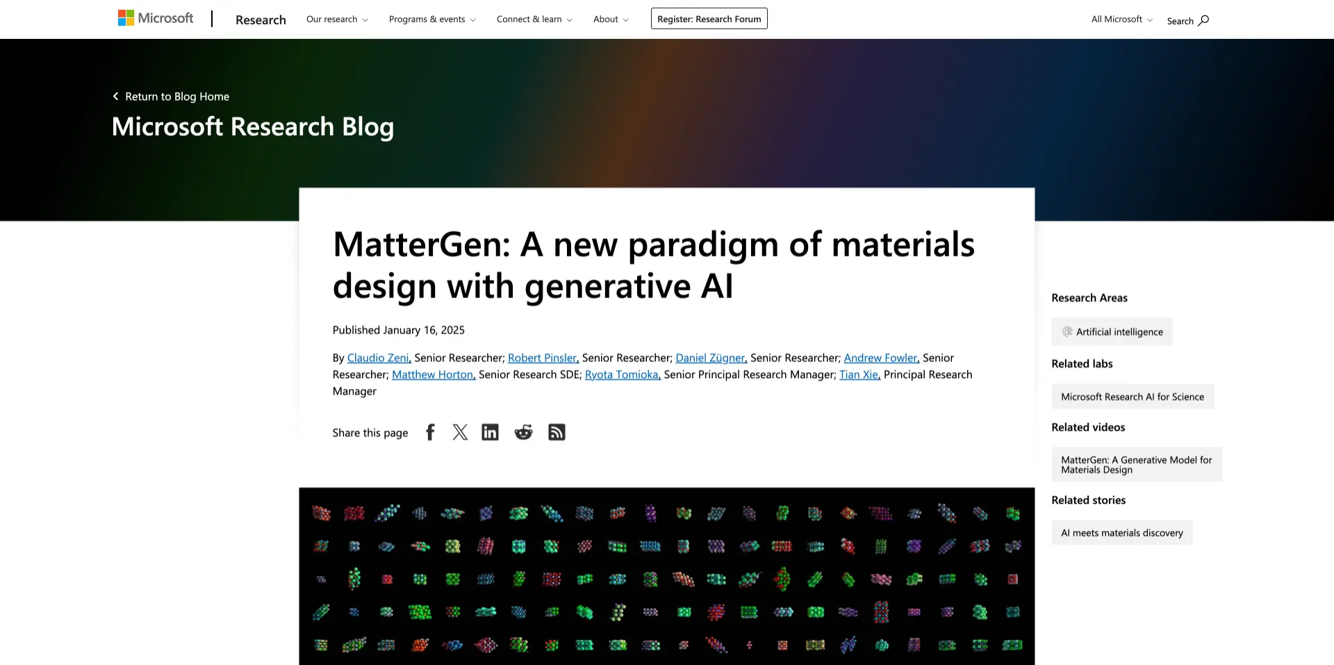 MatterGen-微软推出的无机材料设计AI模型