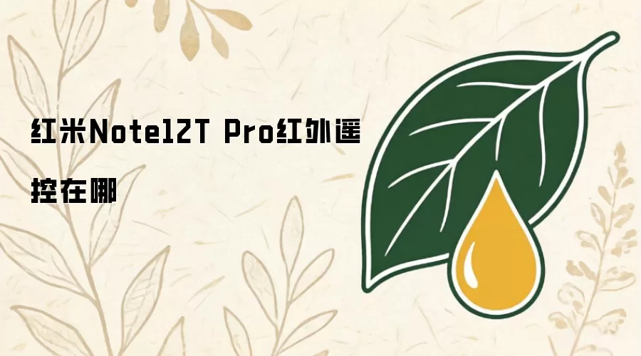 红米Note12T Pro红外遥控在哪